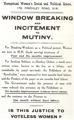 Suffragette Handbill