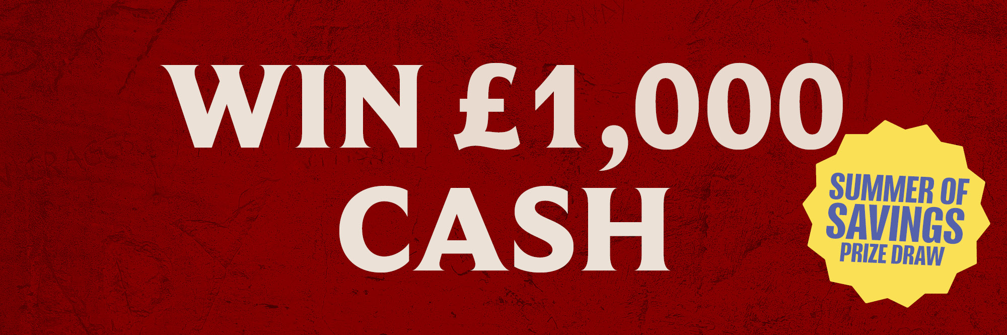 YSO Summer VAT Savings Prize Draw Pop Ups